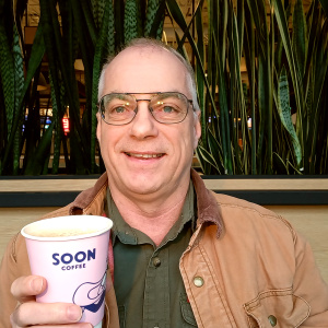 Daily Selfie - March 13, 2026 - Enjoying My Coffee